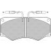598613 Bremsbelagsatz, Scheibenbremse