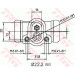 TRW | Radbremszylinder | BWH311