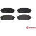 Brembo | Bremsbelagsatz, Scheibenbremse | P 56 041