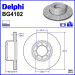 Delphi Bremsscheibe BG4102 Delphi Bremsscheibe BG4102