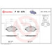 Brembo | Bremsbelagsatz, Scheibenbremse | P 61 078