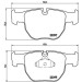 Brembo | Bremsbelagsatz, Scheibenbremse | P 44 012 Brembo | Bremsbelagsatz, Scheibenbremse | P 44 012
