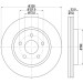 Hella | Bremsscheibe | 8DD 355 129-051