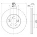 Hella | Bremsscheibe | 8DD 355 108-141 Hella | Bremsscheibe | 8DD 355 108-141