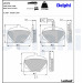 Delphi | Bremsbelagsatz, Scheibenbremse | LP475 Delphi | Bremsbelagsatz, Scheibenbremse | LP475