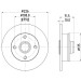 Hella | Bremsscheibe | 8DD 355 113-461
