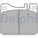 Delphi | Bremsbelagsatz, Scheibenbremse | LP427