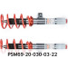 Eibach | Fahrwerkssatz, Federn/Dämpfer | Fahrwerkssatz Federn Dämpfer Pro Street Multi | PSM69-20-030-03-22