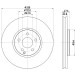 Hella | Bremsscheibe | 8DD 355 120-961