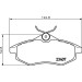 Hella | Bremsbelagsatz, Scheibenbremse | 8DB 355 010-161
