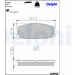 Delphi | Bremsbelagsatz, Scheibenbremse | LP981