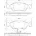 BOSCH Bremsbelagsatz, Scheibenbremse 0 986 491 900
