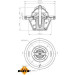 NRF Thermostat, Kühlmittel EASY FIT 725065