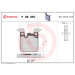 Brembo | Bremsbelagsatz, Scheibenbremse | P 06 087X Brembo | Bremsbelagsatz, Scheibenbremse | P 06 087X