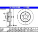 ATE | Bremsscheibe | 24.0111-0155.1 ATE | Bremsscheibe | 24.0111-0155.1