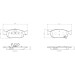 Brembo | Bremsbelagsatz, Scheibenbremse | P 11 031