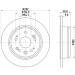 Hella | Bremsscheibe | 8DD 355 119-031