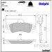 Delphi Bremsbelagsatz, Scheibenbremse LP853