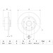2 x BOSCH Bremsscheibe 0 986 479 708