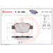 Brembo | Bremsbelagsatz, Scheibenbremse | P 23 080 Brembo | Bremsbelagsatz, Scheibenbremse | P 23 080