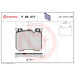 Brembo | Bremsbelagsatz, Scheibenbremse | P 06 077 Brembo | Bremsbelagsatz, Scheibenbremse | P 06 077