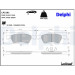 Delphi | Bremsbelagsatz, Scheibenbremse | LP2161 Delphi | Bremsbelagsatz, Scheibenbremse | LP2161