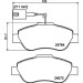 Hella Pagid | Bremsbelagsatz, Scheibenbremse | 8DB 355 019-921