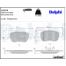 Delphi | Bremsbelagsatz, Scheibenbremse | LP2079 Delphi | Bremsbelagsatz, Scheibenbremse | LP2079