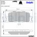 Delphi | Bremsbelagsatz, Scheibenbremse | LP2703 Delphi | Bremsbelagsatz, Scheibenbremse | LP2703
