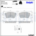 Delphi | Bremsbelagsatz, Scheibenbremse | LP2474