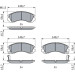 0 986 424 523 Bremsbelagsatz, Scheibenbremse