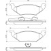 BOSCH Bremsbelagsatz, Scheibenbremse 0 986 494 495