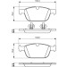 BOSCH Bremsbelagsatz, Scheibenbremse 0 986 494 305