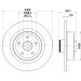 Hella | Bremsscheibe | 8DD 355 123-361
