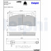Delphi | Bremsbelagsatz, Scheibenbremse | LP2448 Delphi | Bremsbelagsatz, Scheibenbremse | LP2448