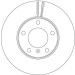 DF6478S Bremsscheibe TRW SINGLE