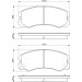 BOSCH Bremsbelagsatz, Scheibenbremse 0 986 424 366