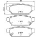Hella | Bremsbelagsatz, Scheibenbremse | 8DB 355 016-701 Hella | Bremsbelagsatz, Scheibenbremse | 8DB 355 016-701