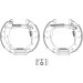 Hella | Bremsbackensatz | 8DB 355 005-041