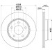 Hella | Bremsscheibe | 8DD 355 101-351