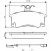 BOSCH Bremsbelagsatz, Scheibenbremse 0 986 494 533