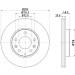 Hella | Bremsscheibe | 8DD 355 110-361