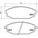 Brembo | Bremsbelagsatz, Scheibenbremse | P 54 027 Brembo | Bremsbelagsatz, Scheibenbremse | P 54 027