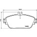 Hella Pagid | Bremsbelagsatz, Scheibenbremse | 8DB 355 019-721