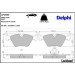 Delphi Bremsbelagsatz, Scheibenbremse LP1962