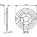 BOSCH | Bremsscheibe | 0 986 479 D15