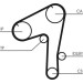 CT1084 Zahnriemen CT1084 Zahnriemen