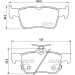 Hella | Bremsbelagsatz, Scheibenbremse | 8DB 355 023-301