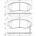 BOSCH Bremsbelagsatz, Scheibenbremse 0 986 494 685