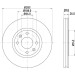 Hella | Bremsscheibe | 8DD 355 105-051